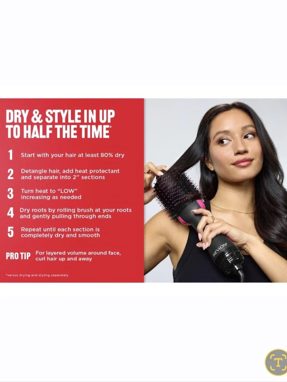 New! Revlon One-Step Volumizer Blow Dryer Brush